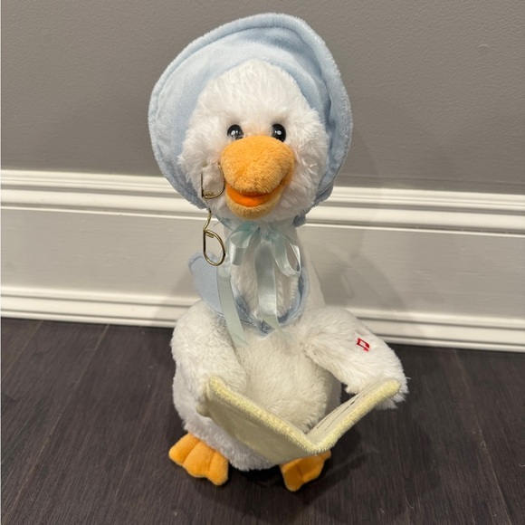 Cuddle Barn Other - Cuddle Barn Charming Mother Goose Light Blue Bonnet- 14in Nursery Rhyme Plush